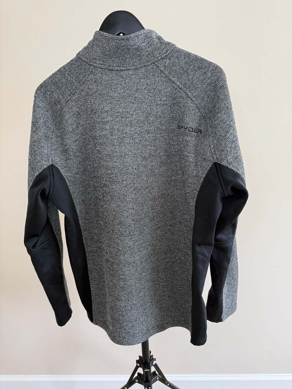 Spyder Men's Outbound Half-Zip Mid-Weight Fleece Pullover Sweater - Picture 3 of 7